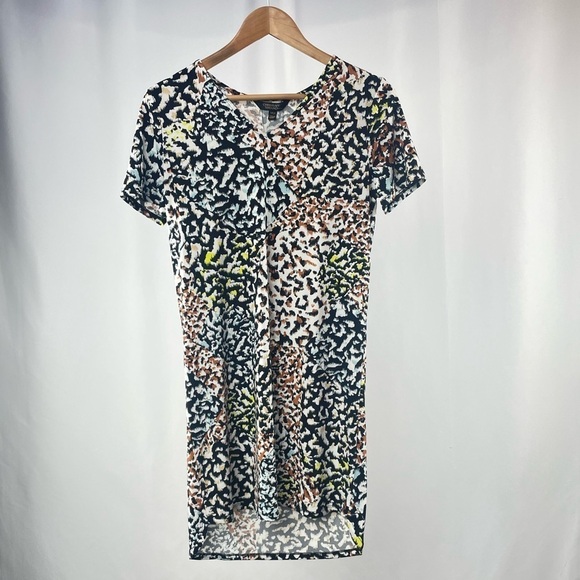 Christian Siriano Printed Mini Shift Dress in Multi Size Small - Picture 4 of 8